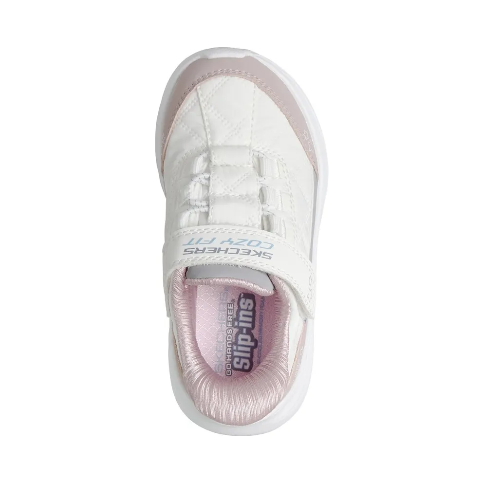 Skechers Slip-ins: Comfy Sprints – Cozy Fit Sneaker White/Lavendel