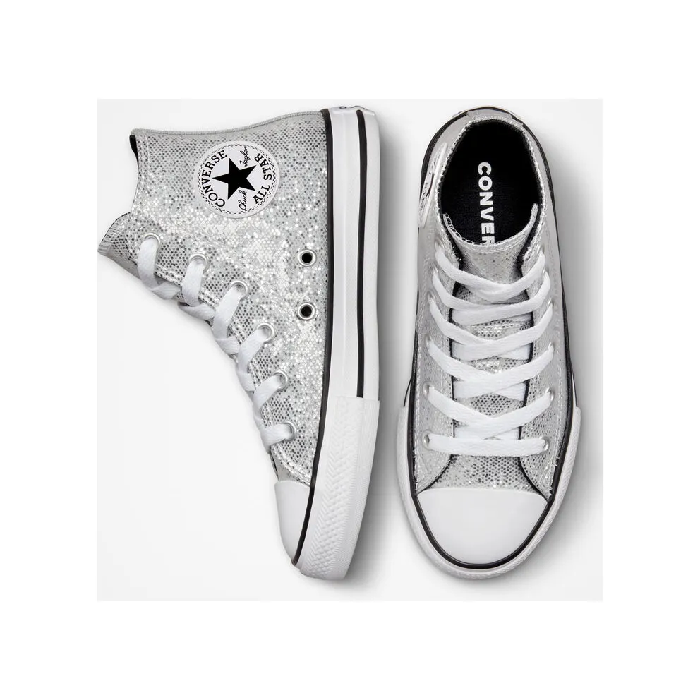 Converse Chuck Taylor All Star Glitter Silver/ash Stone/Black (A01477C)