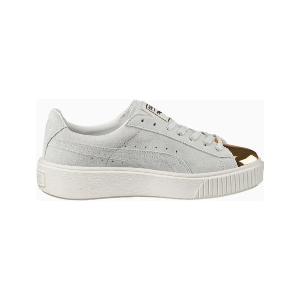 Puma Suede Platform Gold Gold (W) Gold/Star White Puma White (362222-01)