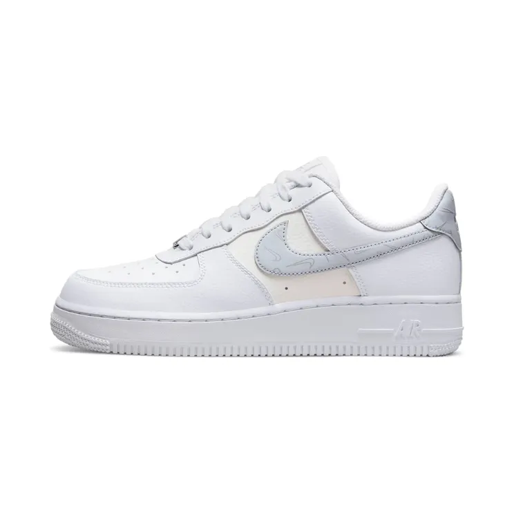 Nike Air Force 1 ’07 Mini Swooshes White Sail Metallic Silver Pure Platinum (W) (DV2237-100)
