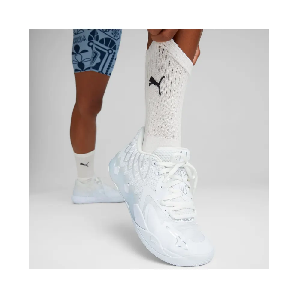Puma MB.01 Lo Basketball Shoes Silver/White (376941-04)