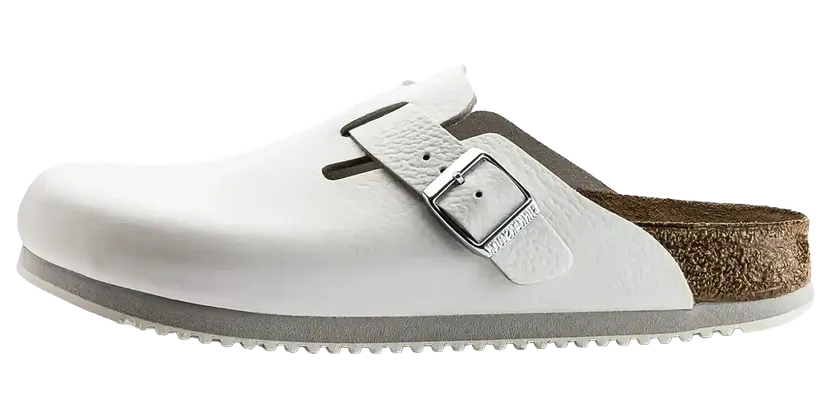 Birkenstock Boston Super Grip Leather “White” (0060134)