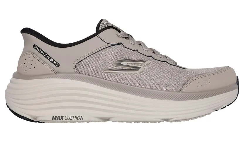 Skechers Slip-ins: Max Cushioning Endeavour – Cardova Sneaker Taupe/Zwart