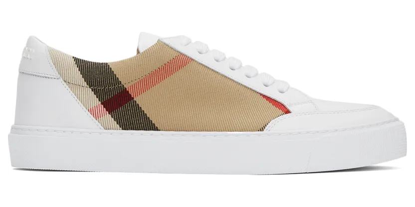 Burberry House Check Sneakers Archive Beige White (W) (8024326)