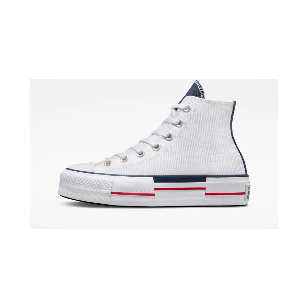 Converse Chuck Taylor All Star Lift Platform Retro Denim White/red/obsidian
