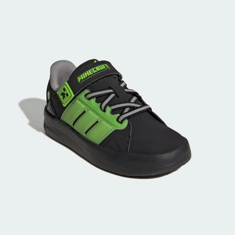 Adidas ADIDAS MINECRAFT LIGHTORAMA COURT Shoes KIDS Core Black / Cloud White / Charcoal Solid Grey (KI9111)