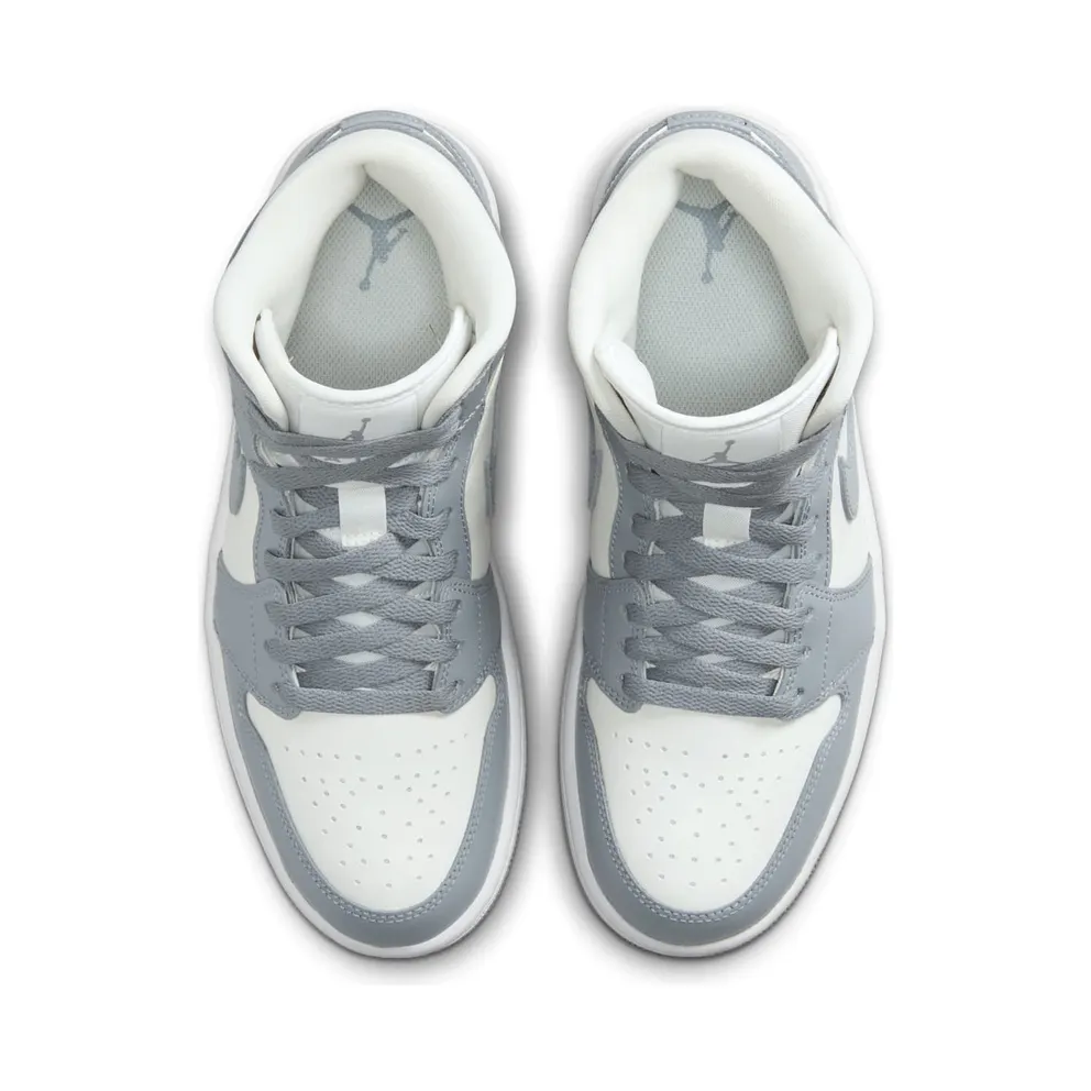 Nike Air Jordan 1 Mid Stealth Grey White (W) (BQ6472-115)