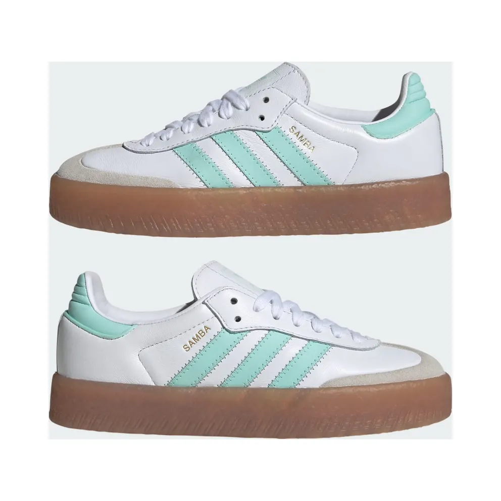 Adidas Sambae Kids Cloud White / Clear Mint / Gold Metallic (JQ1314)