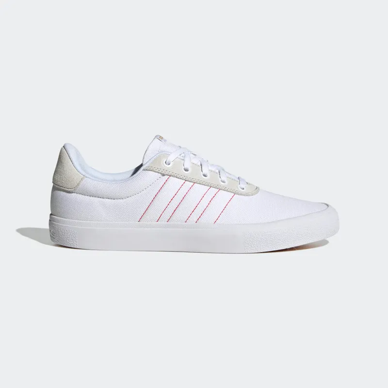Adidas Vulc Raid3r Lifestyle Skateboarding 3-Stripes Cloud White / Better Scarlet / Matte Gold (H06281)