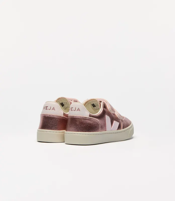 Veja V-12 Laminated Chrome-Free Leather Pink (XV0520609)