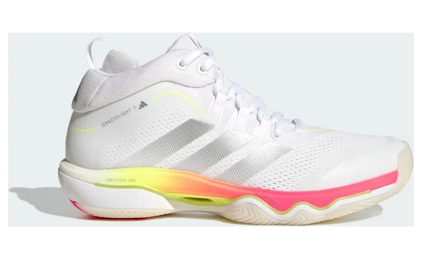 Adidas CRAZYFLIGHT 7 Cloud White / Tech Grey Metallic / Solar Turbo (KJ5666)