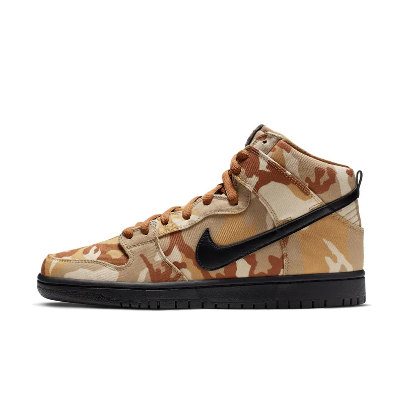 Nike SB Dunk High Pro Desert Camo Parachute Beige/Black-Ale Brown (BQ6826-200)