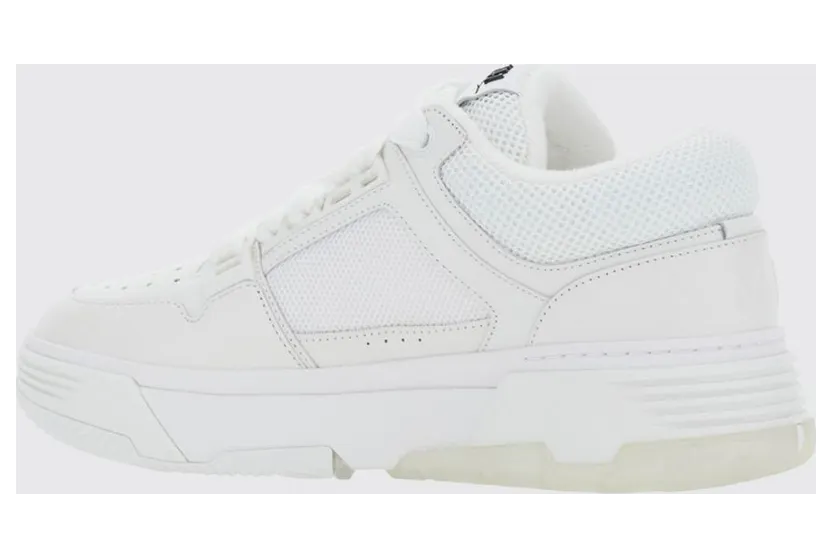 Amiri MA-1 Leather and Mesh Sneakers with Monogram and Padded Ankle White (AMFOSR1097100) (2)