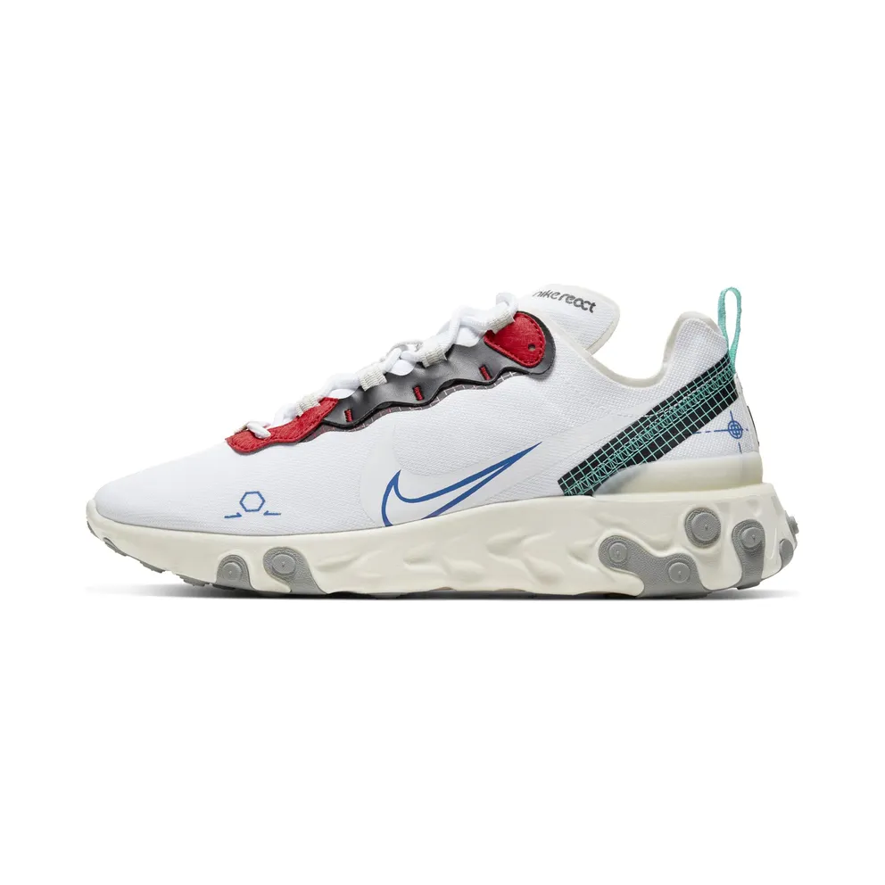 Nike React Element 55 “White / Sail / Black” (CZ7375-100)