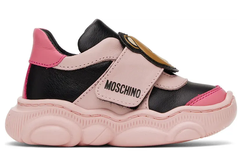 Moschino Baby Pink & Black Bubble Sole Sneakers (71719)