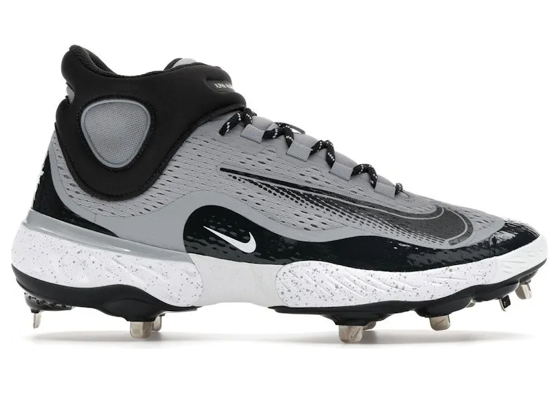Nike Alpha Huarache Elite 4 Mid Wolf Grey White Dark Smoke Grey (DJ6520-002)