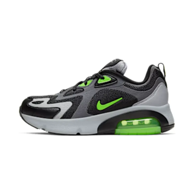 Air Max 200 Dark Grey (GS) “Dark Grey / Black / Wolf Grey / Electric Green” (AT5627-006)