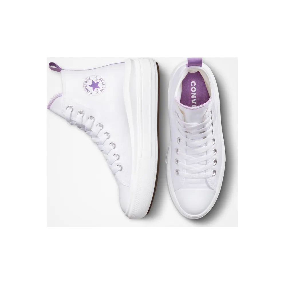 Converse Chuck Taylor All Star Move Platform White/pixel Purple/white