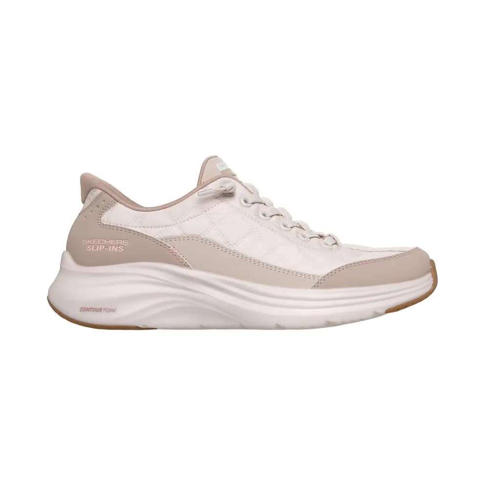 Skechers Slip-ins: Contour Foam Sneaker Natuurlijk/Taupe