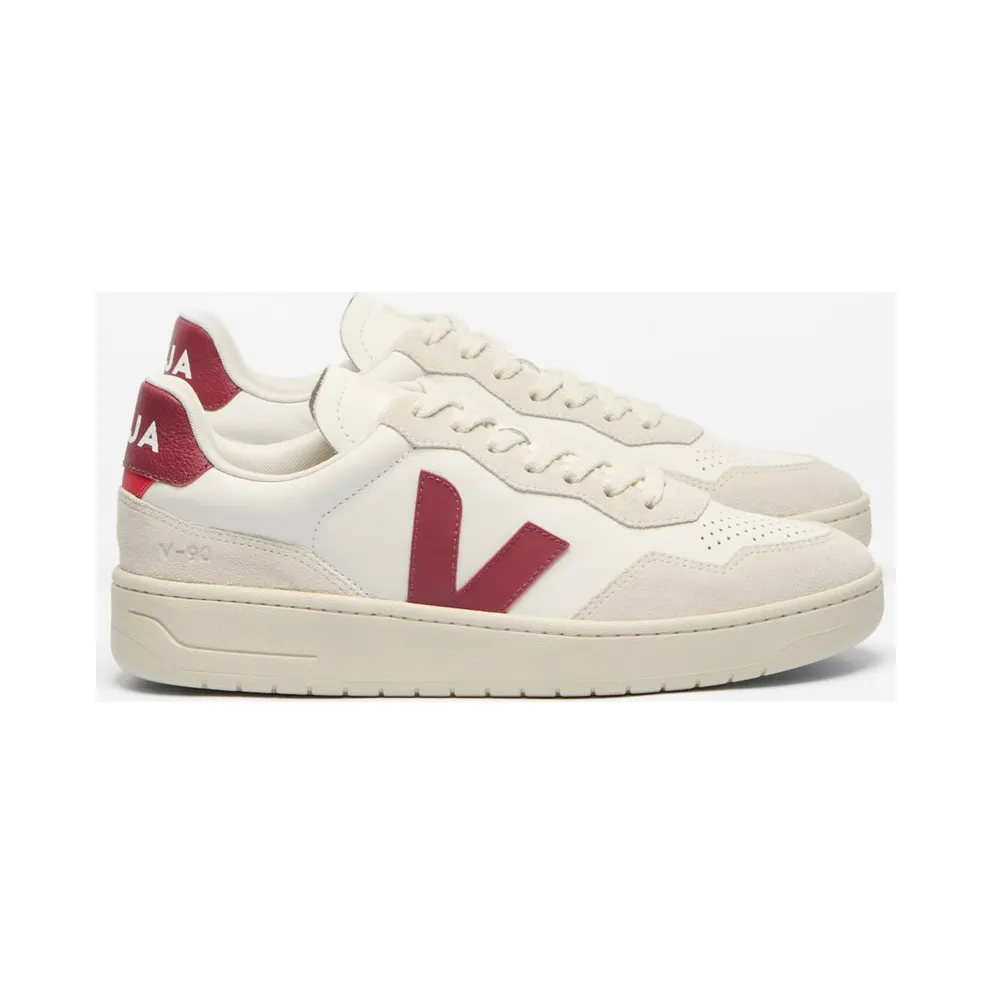 VEJA V-90 leather sneakers – Beige (VD2021723)