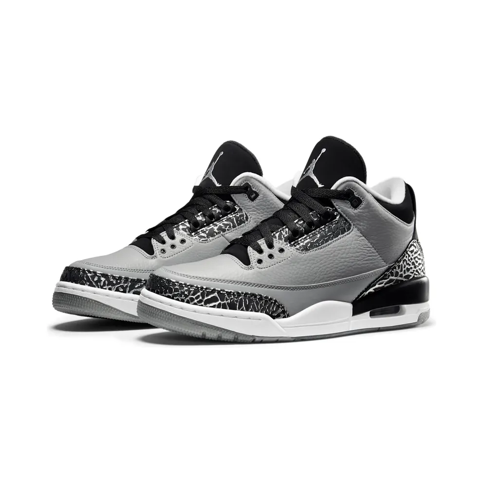 Jordan 3 Retro Wolf Grey Wolf Grey/Metallic Silver-Black-White (136064-004)