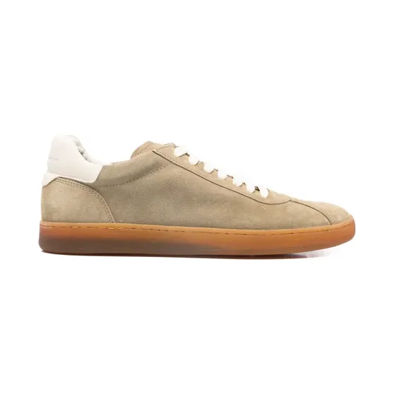 Officine Creative Ginnasio suède sneakers met vlakken – Beige (OCUGINNASIO001LC191)
