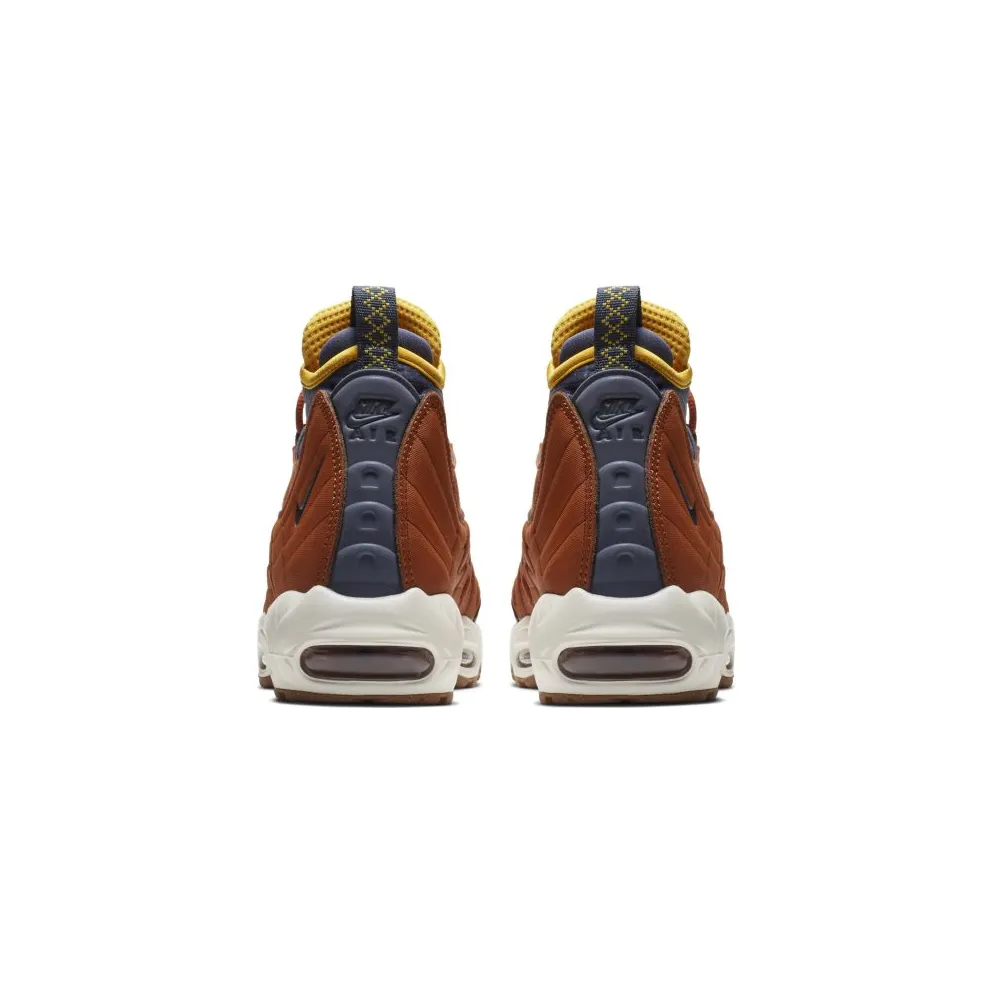 Nike Air Max 95 Sneakerboot Dark Russet Thunder Blue Dark Russet/Thunder Blue-Light Bone-Yellow (806809-204)