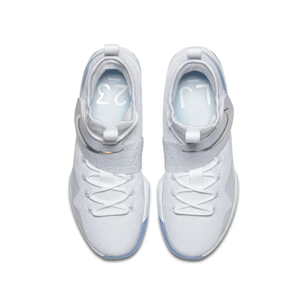 Nike LeBron 14 Time to Shine White/Metallic Silver-Ice Blue (860631-900)