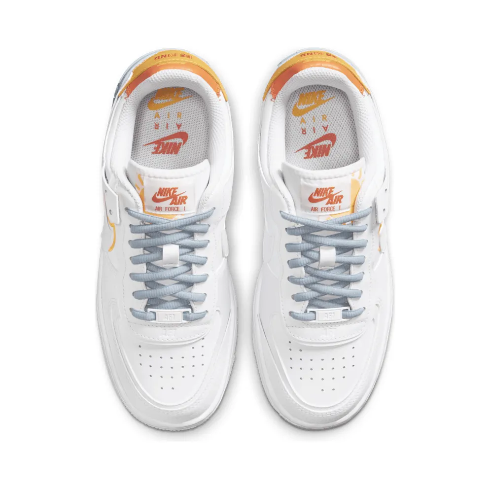 Nike Air Force 1 Shadow Kindness Day 2020 (W) White/Light Armory Blue Heather-Laser Orange-Summit White (DC2199-100)