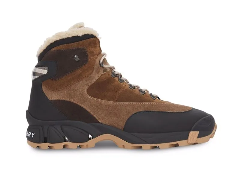 Burberry Tor Shearling Lined Black Brown (8043653)