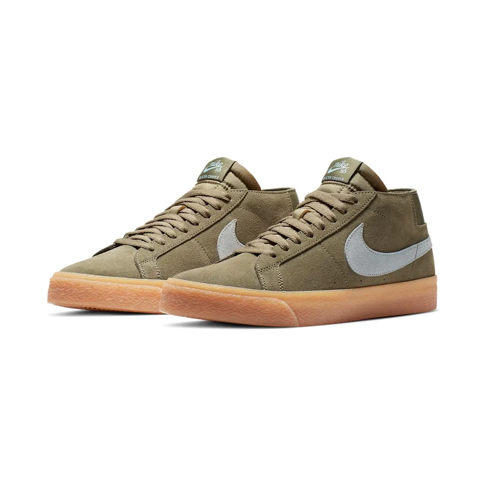 Nike SB Zoom Blazer Chukka Medium Olive Light Armory Blue Medium Olive/Gum Light Brown-Light Armoury Blue (AT9765-201)