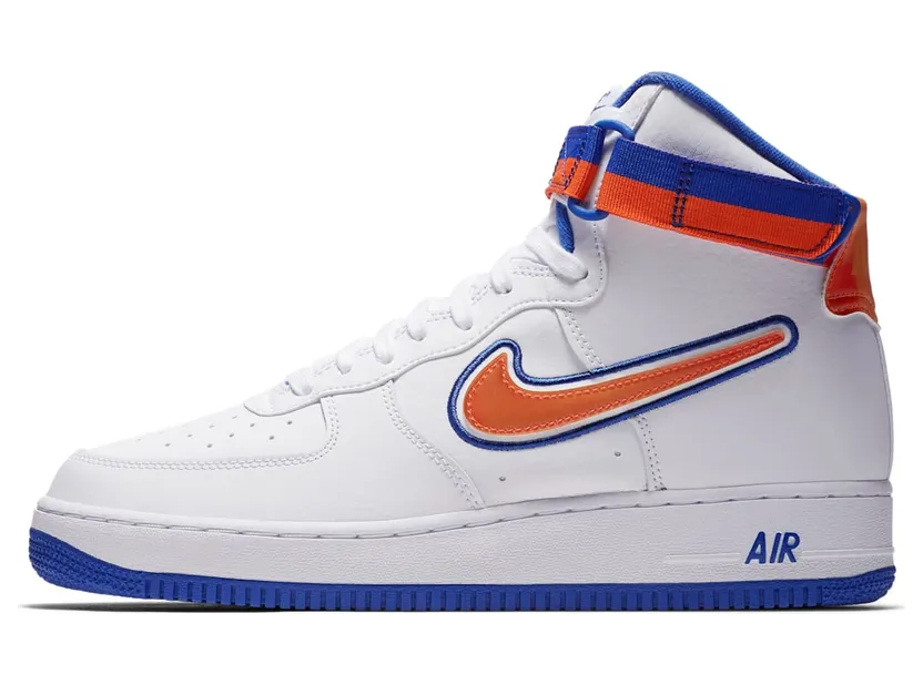 Nike Air Force 1 High Sport NBA White Team Orange Game Royal