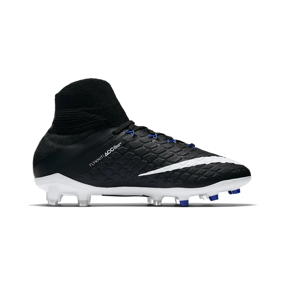 Nike Hypervenom Phantom 3 DF FG Black White Game Royal (882087-002)