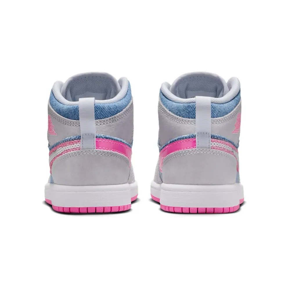 Jordan 1 Mid SE Denim Sequin (HQ1998-400)