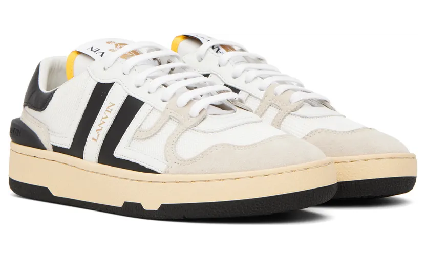 Lanvin White & Black Clay Sneakers (FM-SKDK00-NAS1-P21) (4)