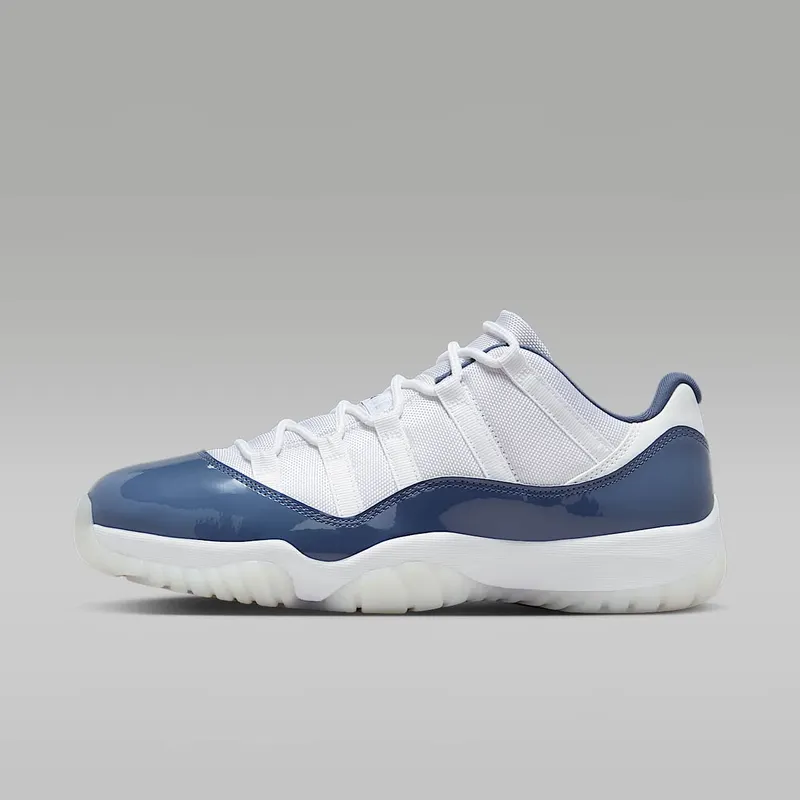 Jordan 11 Retro Low “White / Diffused Blue / Football Grey / Midnight Navy” (FV5104-104)