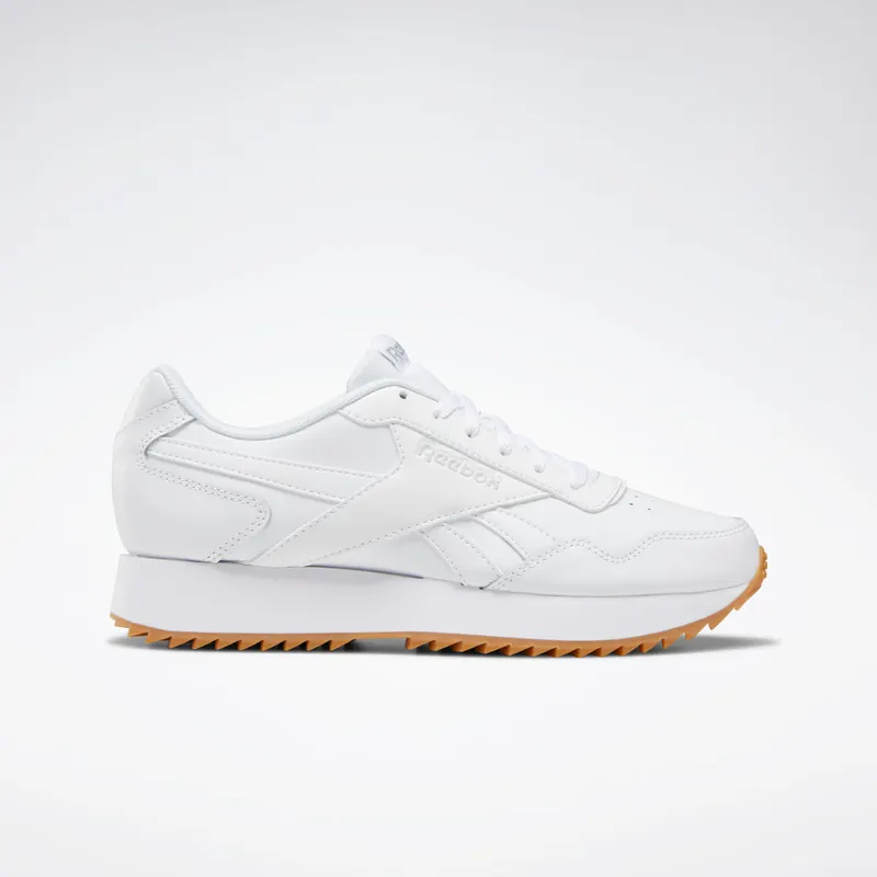 Reebok Royal Glide Ripple Double Schoenen White / Steel / Gum