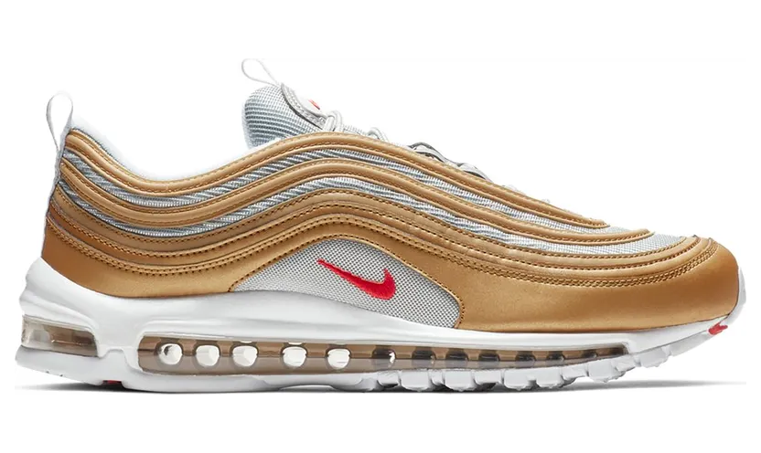 Nike Air Max 97 Metallic Gold University Red