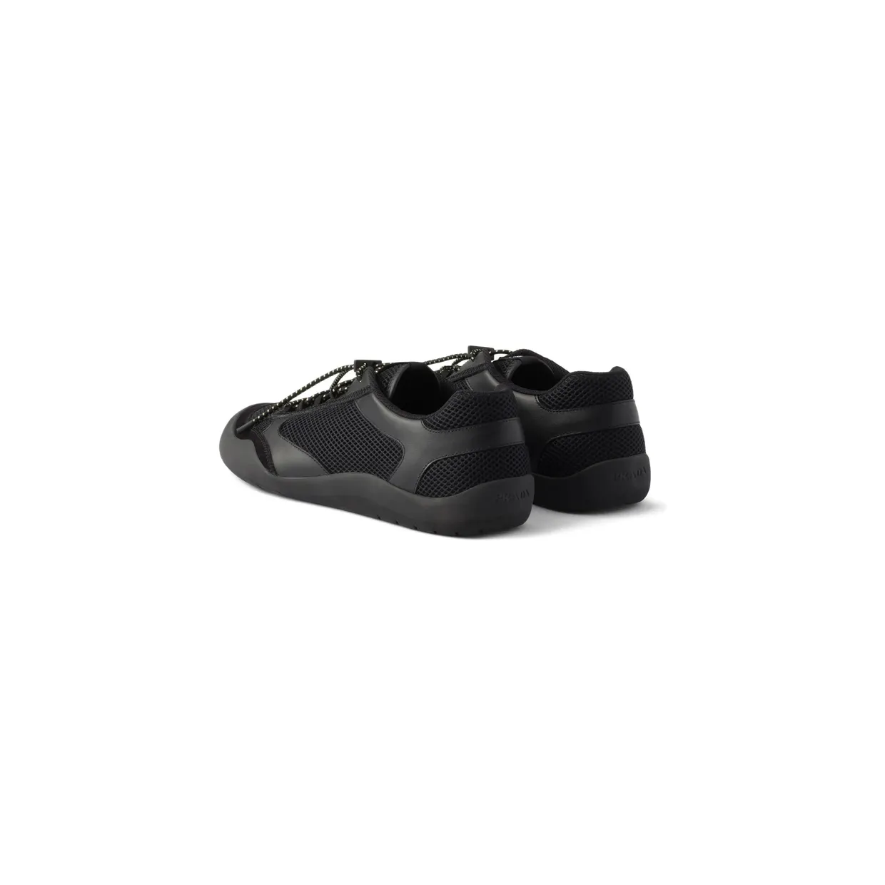 Prada Speedrock Leather and Mesh Fabric “Black” (2EE468 F G000 3ZM0 F0002) (4)