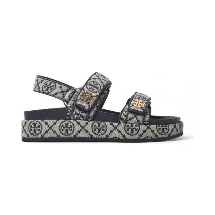 Tory Burch T Monogram Kira Sandals Navy (155154-430)