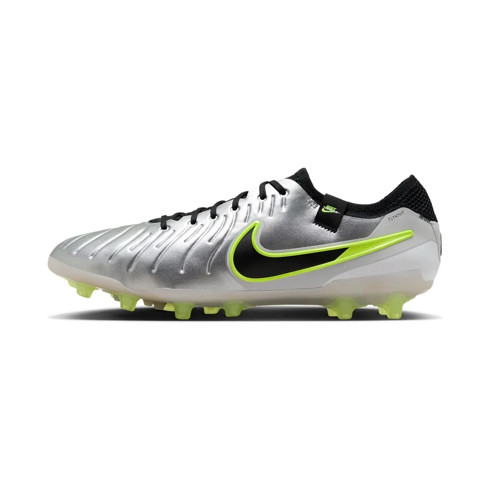 Nike Tiempo Legend 10 Elite AG-Pro Metallic Silver Volt Black (DV4330-001)