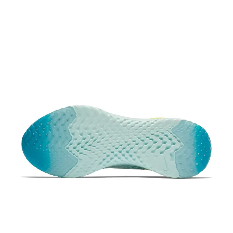 Nike Epic React Flyknit Volt Glow (W) Pure Platinum/White-Mica Blue-Volt Glow-Glacier Blue (AQ0070-008)