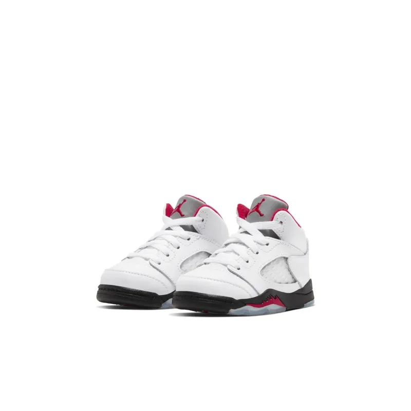 Air Jordan V 5 Retro Fire Red Silver Tongue (TD) (2020) (440890-102)