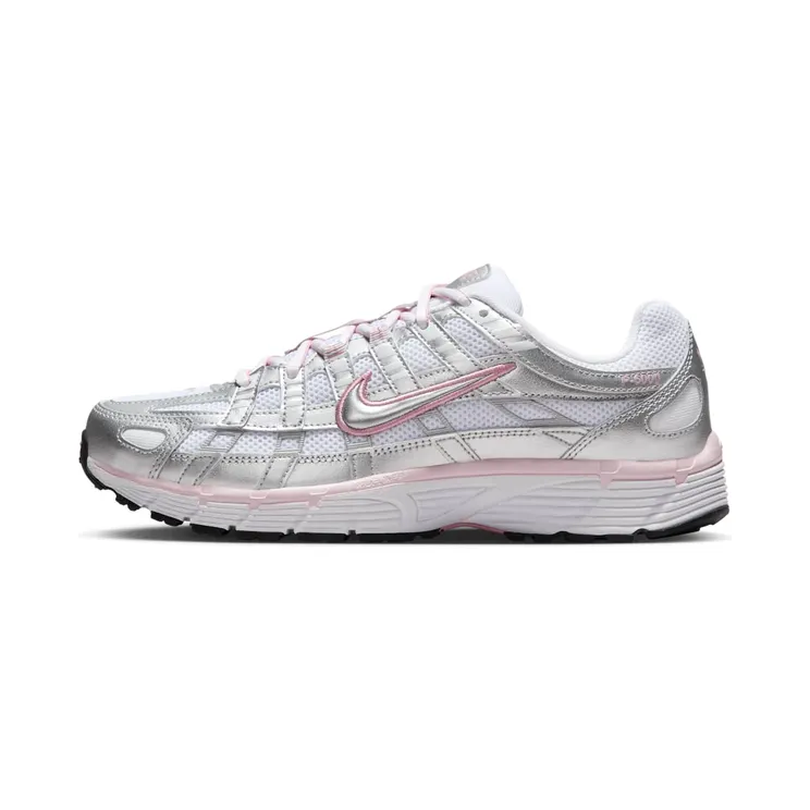 Nike P-6000 “White / Elemental Pink / Black / Metallic Silver” (BV1021-108)