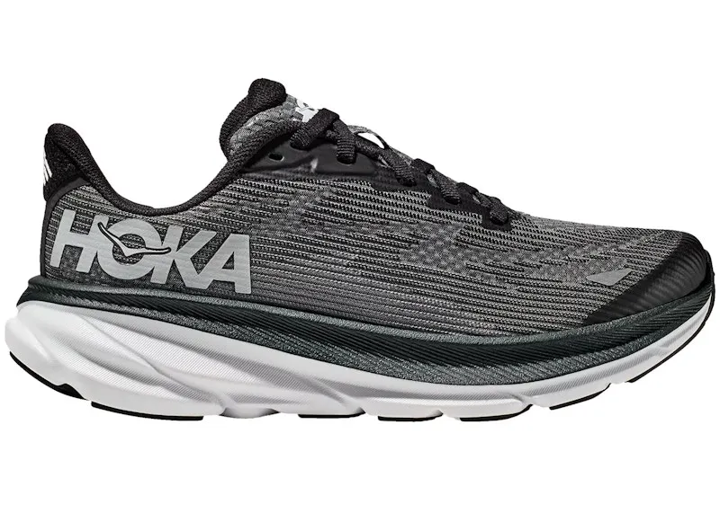 Hoka One Clifton 9 GS “Black White” (1131170-BWHT)