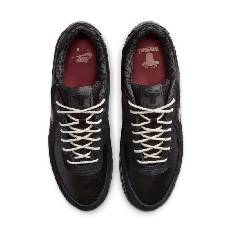 Wagyu x Nike Air Max 90: zwart op zwart met een gemarmerde Swoosh (4)
