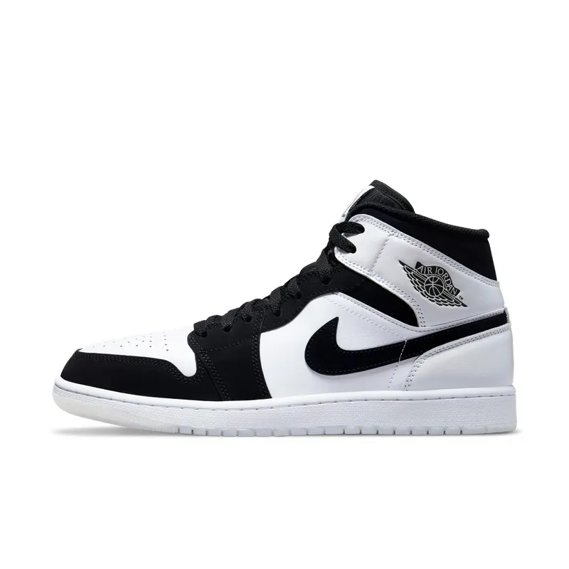 Air Jordan 1 Mid Diamond Black White (DH6933-100)