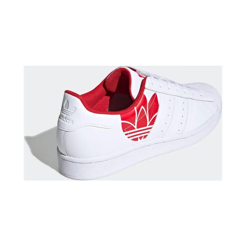 adidas Superstar Cloud White / Cloud White / Scarlet (FY2828)