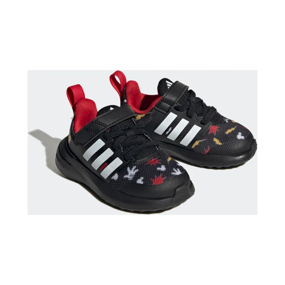 Adidas adidas x Disney FortaRun 2.0 Mickey Cloudfoam Sport Running Elastic Lace Top Strap Core Black / Bold Gold / Better Scarlet (HP8994)