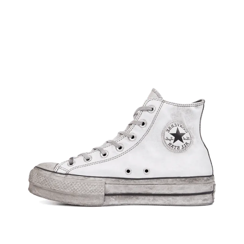 Converse Chuck Taylor All Star Leather Smoke Platform High Top (562909C)